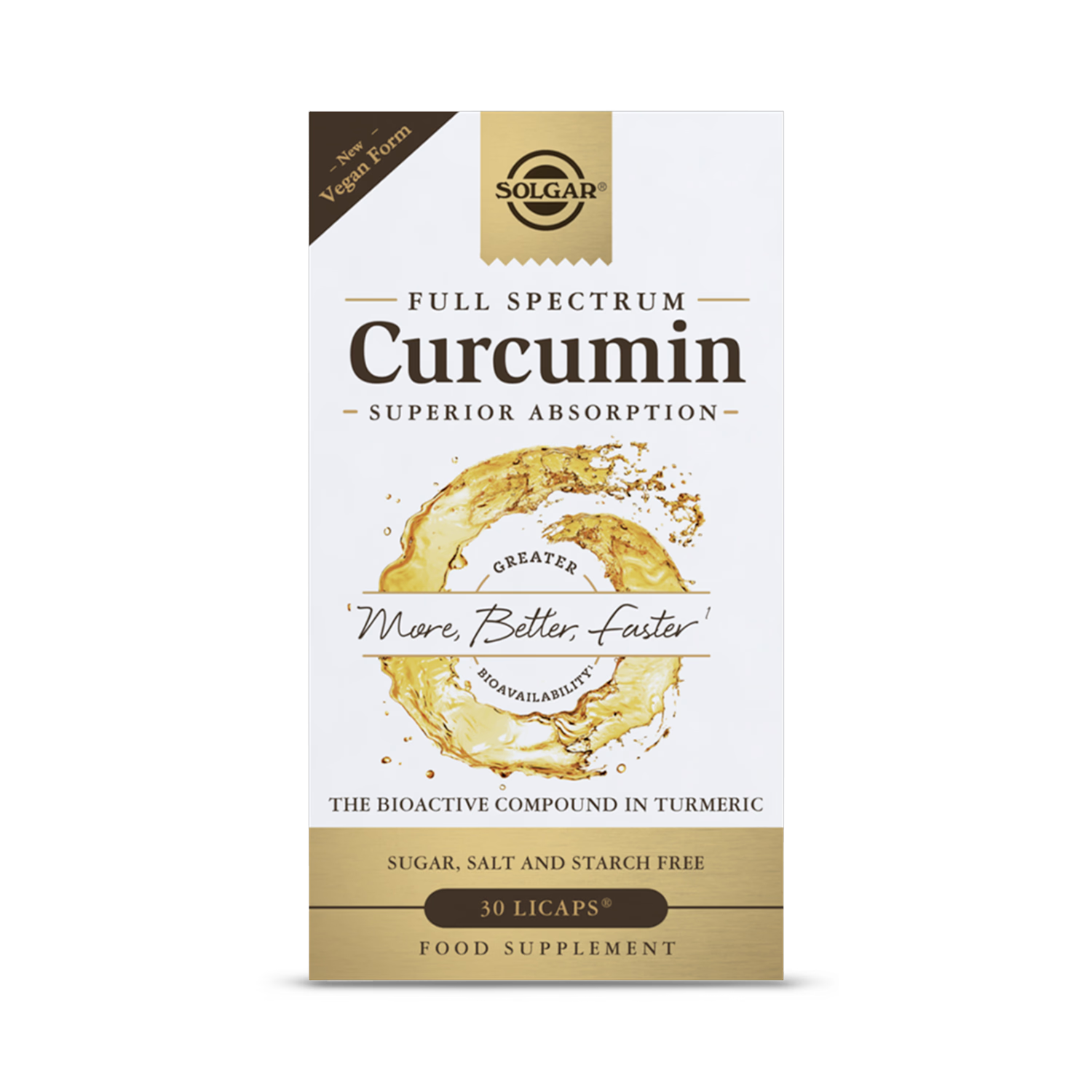 Solgar Full Spectrum Curcumin softgel capsules 30ct (British brand)