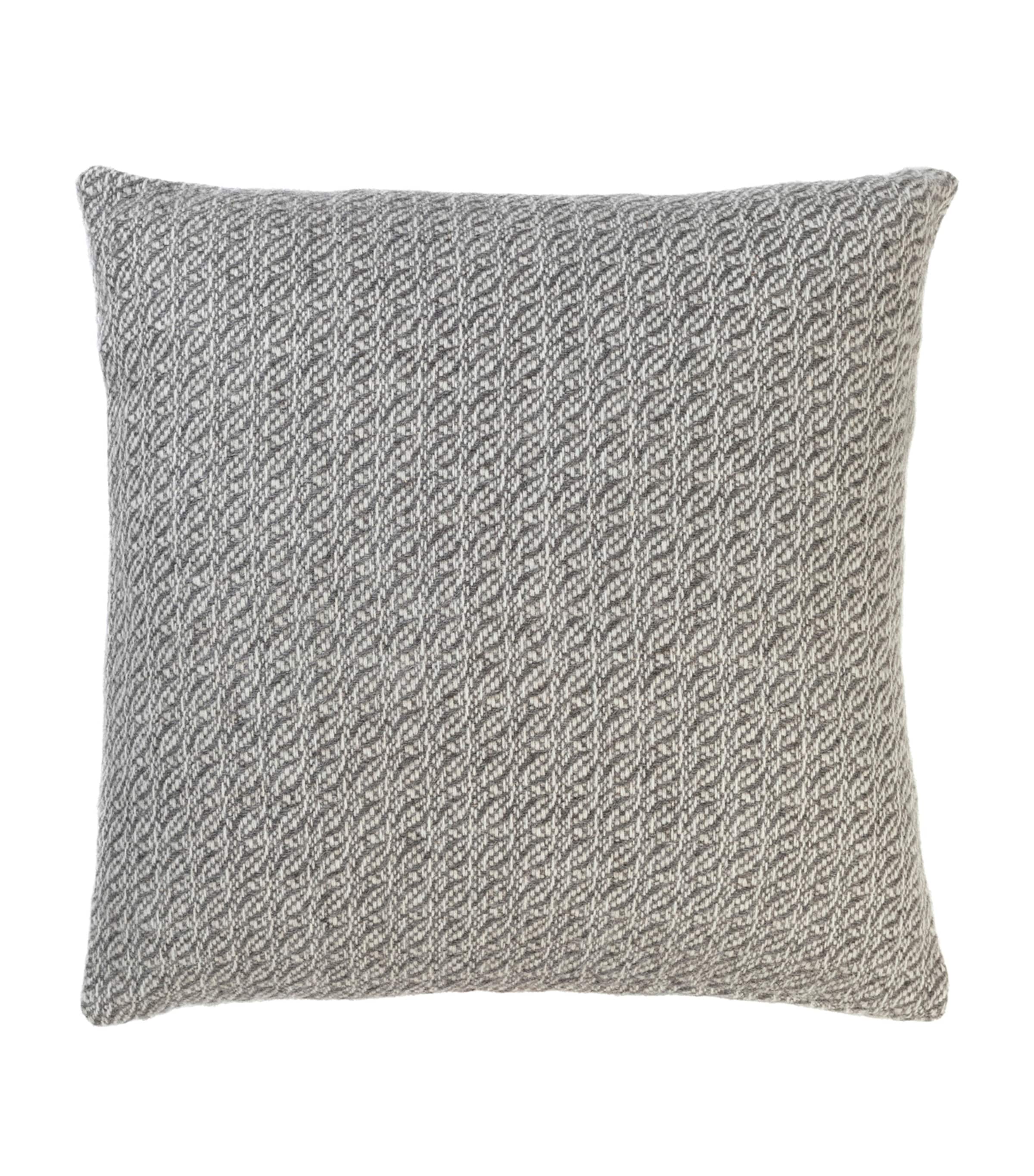 Araminta Campbell alpaca-blend fern cushion 45cm x 45cm - British product