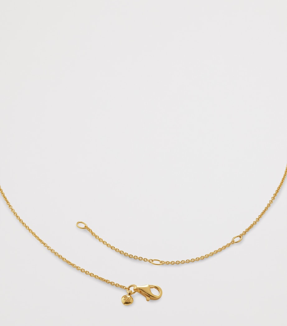 Monica Vinader gold vermeil heart station necklace - British product