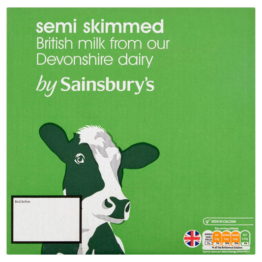Sainsbury's Semi Skimmed Long Life Milk 6x1L GOODS Sainsburys   