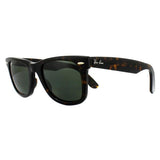Ray-Ban Wayfarer 2140 tortoise green sunglasses 50mm, imported from the UK