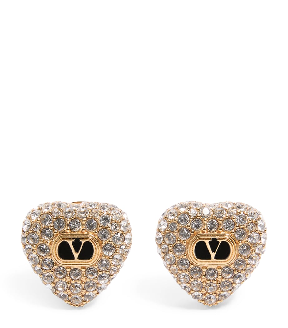 Valentino Garavani heart earrings with Swarovski crystals, UK version