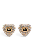 Valentino Garavani heart earrings with Swarovski crystals, UK version