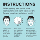 Fuss Free Naturals Hydrating Face Mask Clean Shaven Pack of 3 - British product