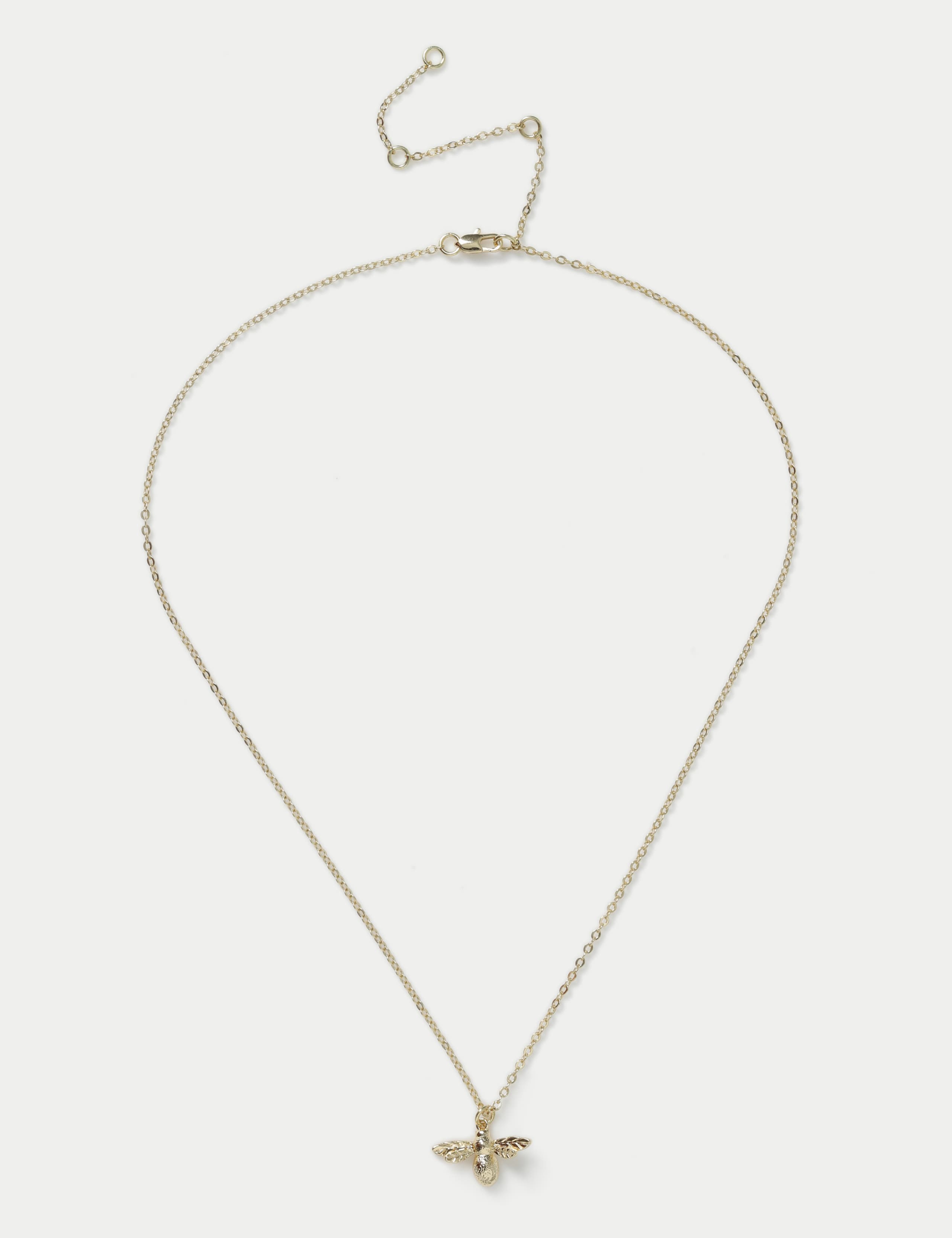 M&S 14ct gold plated bee necklace UK jewellery, imported from the UK