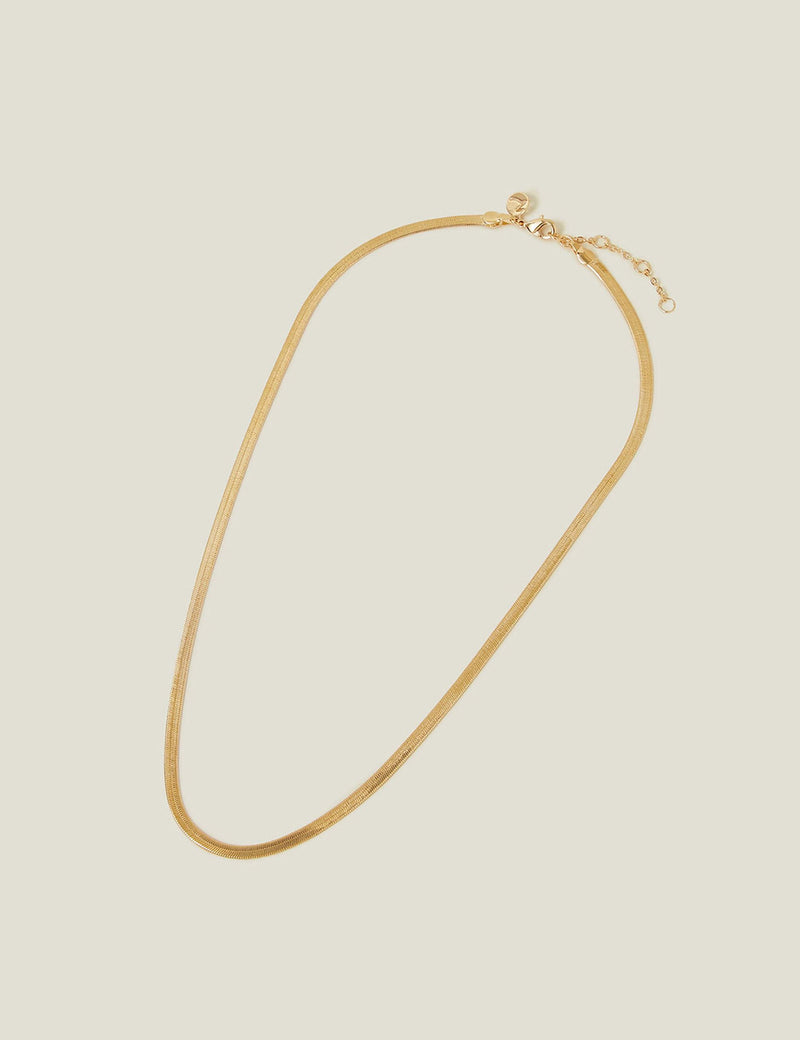 Accessorize gold plated chain necklace 40 cm - British product