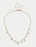 M&S 14ct gold plated droplet necklace 420mm (British brand)