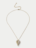 14ct gold plated heart necklace 420mm length (British brand)