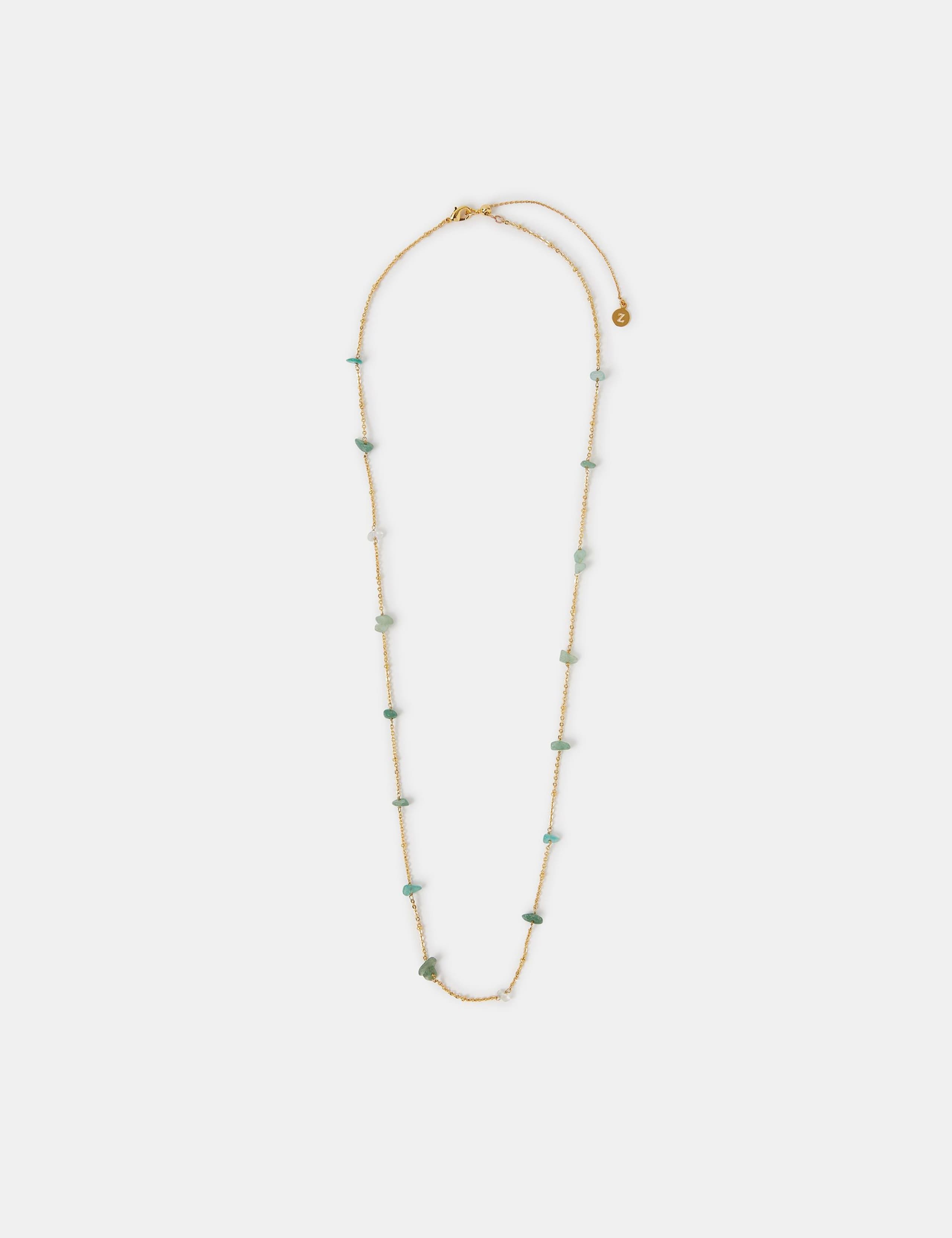 Accessorize gold plated beaded necklace 62cm, imported from the UK