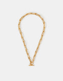 Accessorize gold plated molten look chain necklace, UK version