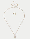 M&S 14ct gold plated necklace and earrings set (British brand)