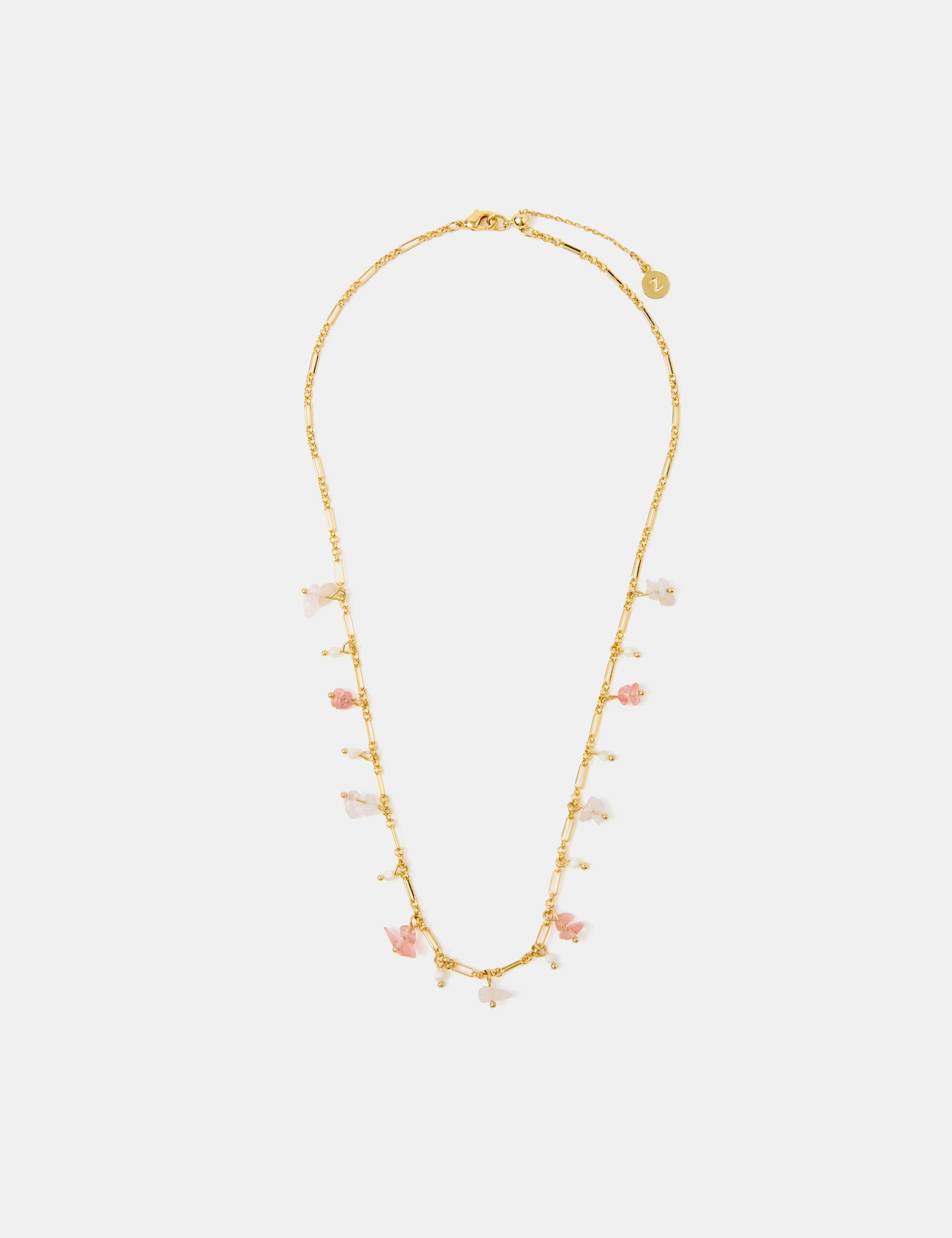 Accessorize gold plated semi precious necklace, UK version