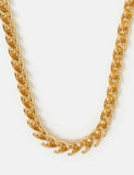 Accessorize 14ct gold plated twist necklace 43cm, UK version