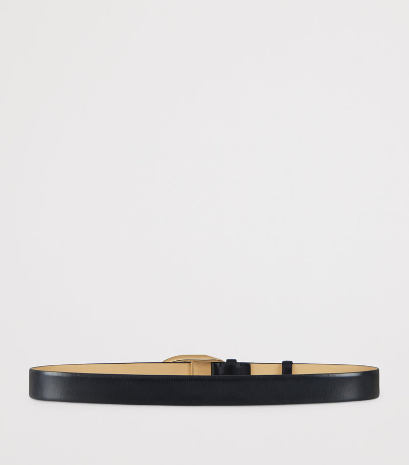 Givenchy calfskin leather belt with oval buckle 3cm, imported from the UK