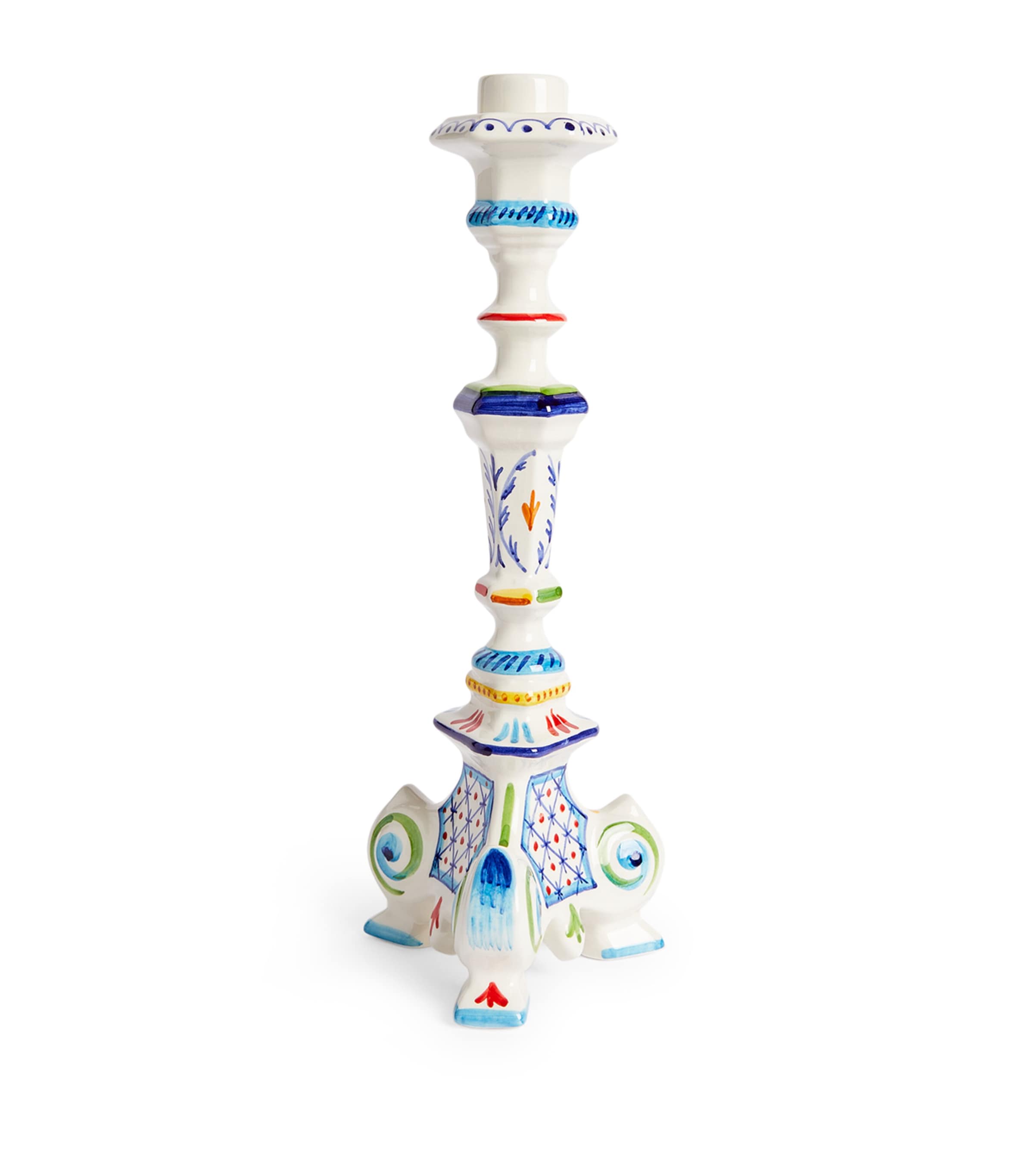 Vibrant Turkish-Inspired Candlestick Holder 39cm Height
