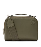 Loewe leather camera bag with two compartments and strap - British product