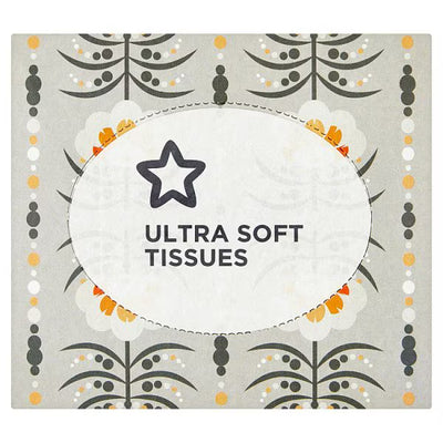 Superdrug Retro Flower Cube Tissue 3lagig 50 Blatt