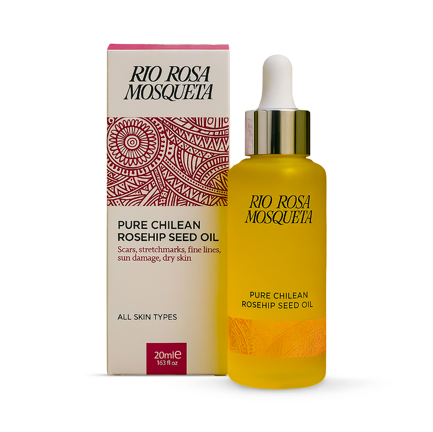 Rio Rosa Mosqueta pure rosehip seed oil 20ml (British brand)