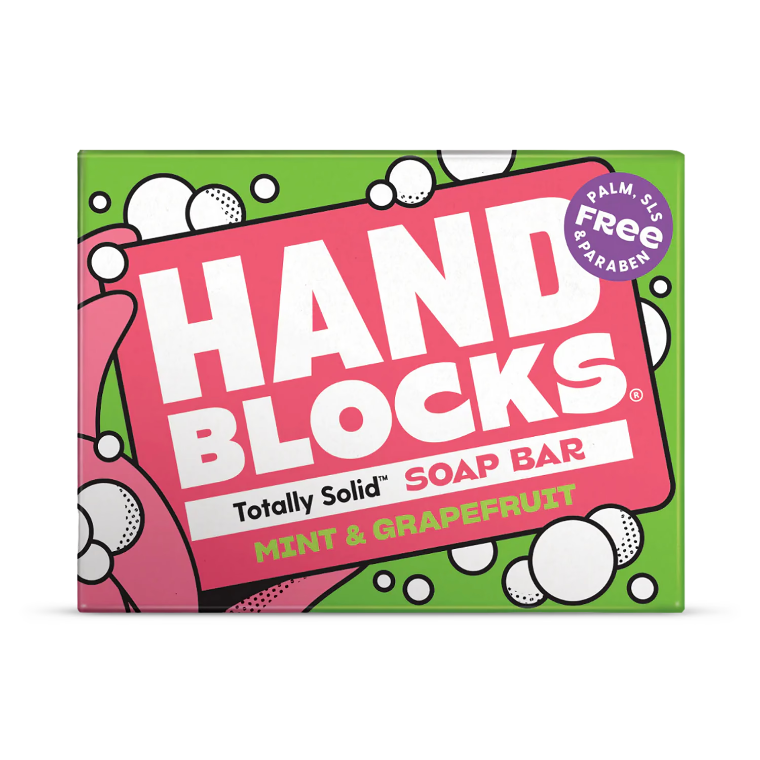 Mint & Grapefruit hand soap bar, imported from the UK