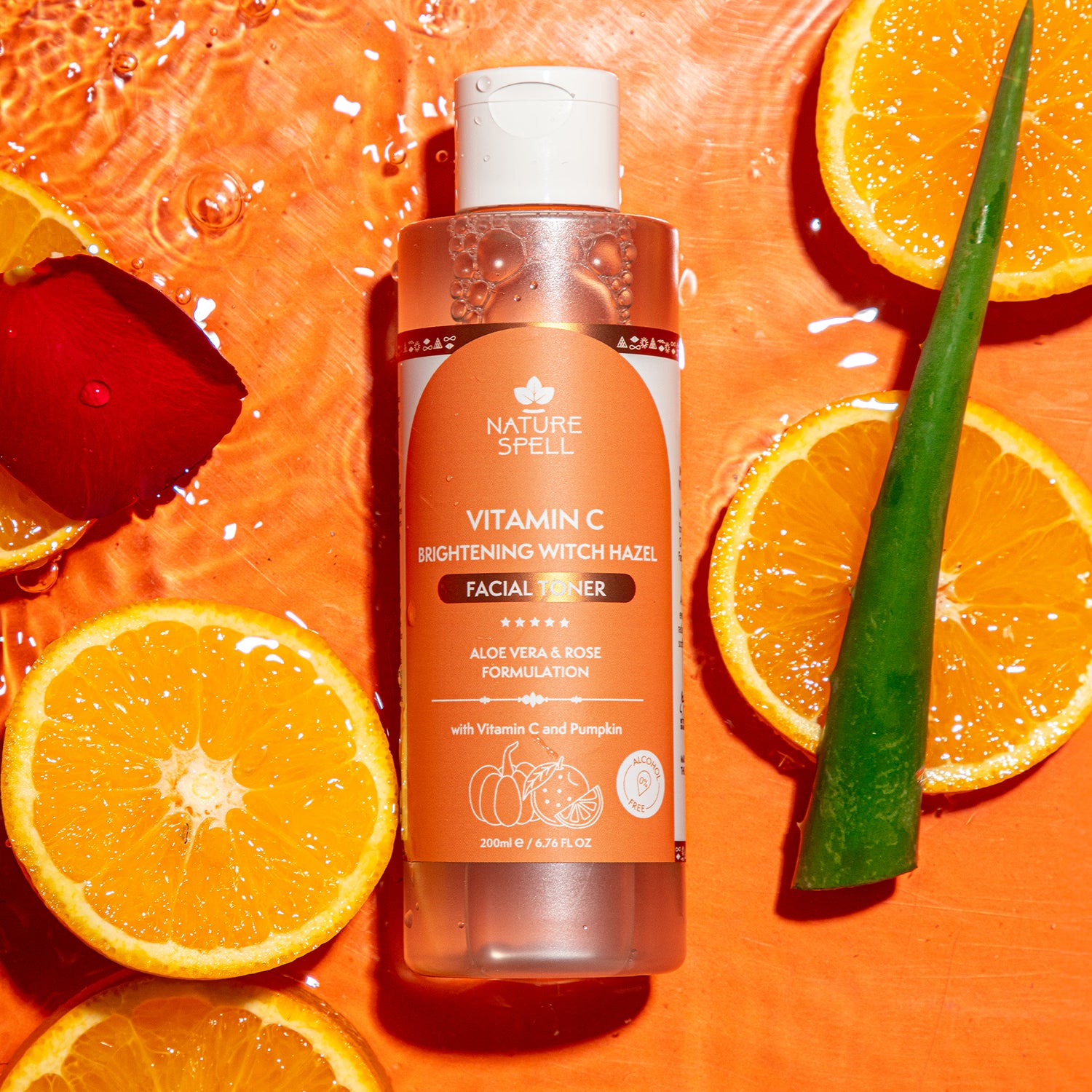 Nature Spell Vitamin C Brightening facial toner 200ml, UK version