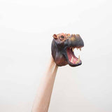 Wild Thingz hippo hand puppet, realistic features, UK version