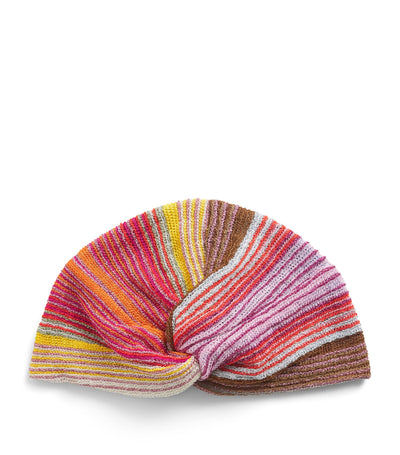Harrods Missoni Knot-Front Stripe Turban- Buy online at McGrocer