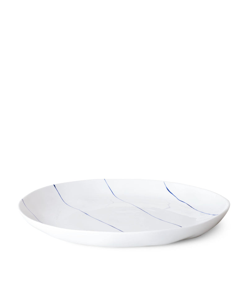 Feldspar Stripe Shallow Serving Bowl 34cm, UK version