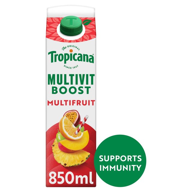 Tropicana Sensations Multivitamin Boost Fruit Juice   850ml