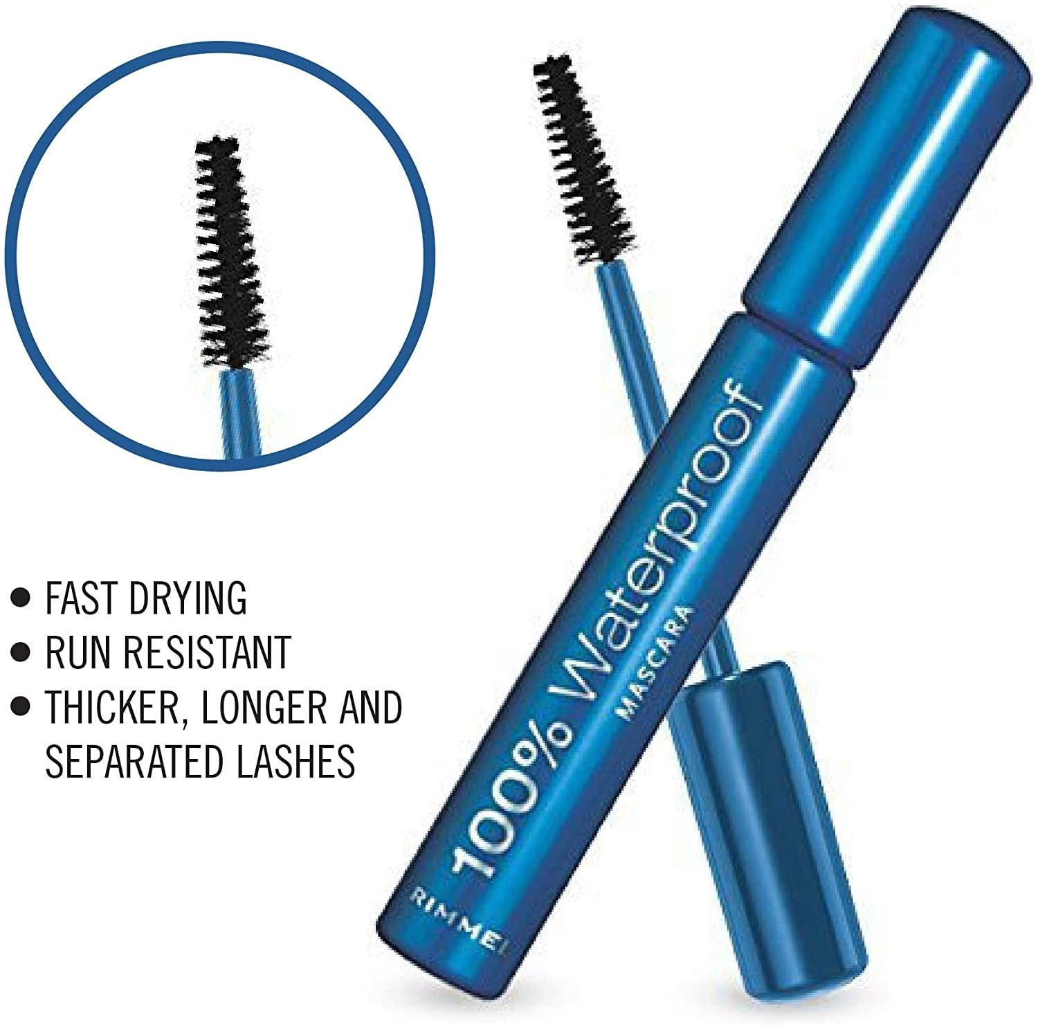 Rimmel waterproof mascara black, imported from the UK