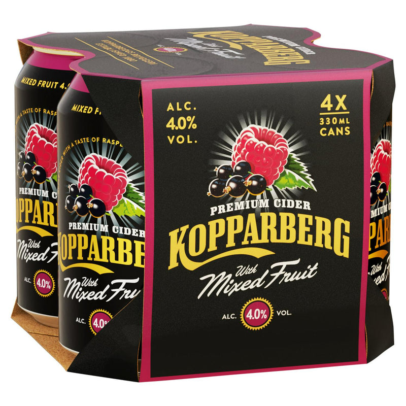 Kopparberg Mixed Fruit Can 4x330ml