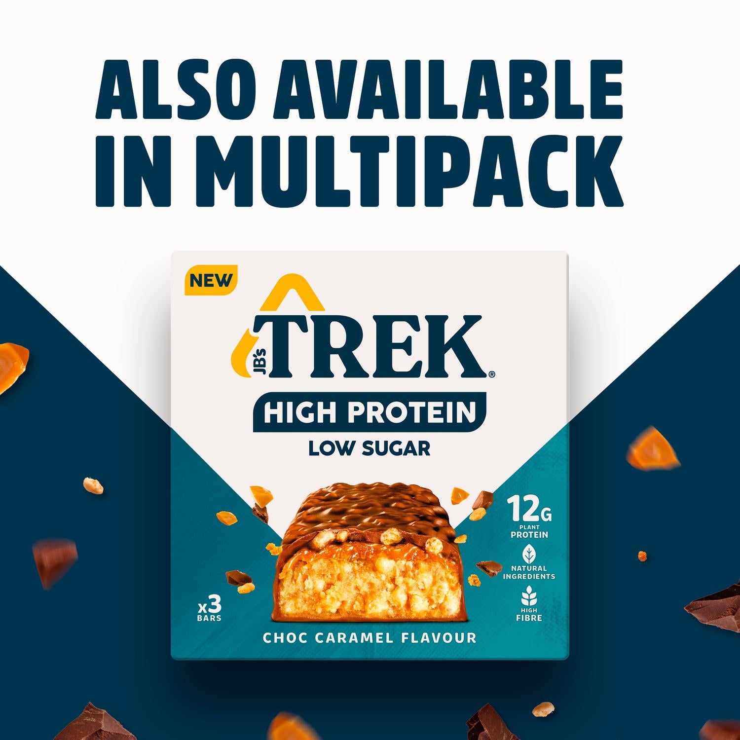 Trek protein bar caramel flavour 44g (British brand)