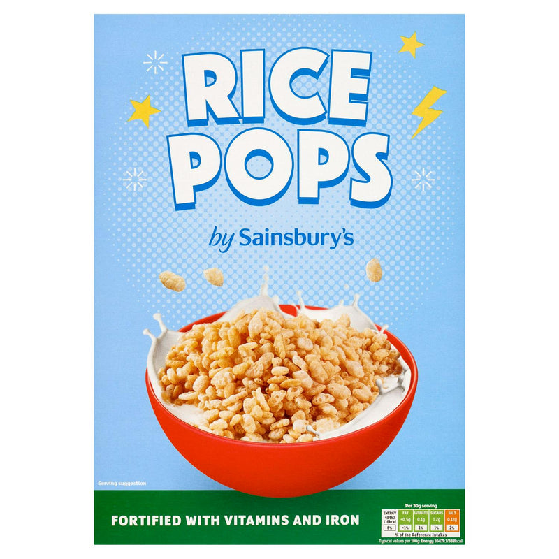 Sainsbury's Rice Pops plain variant 375g (British brand)