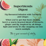 Twinings Superblends Digest Ginger Turmeric Fig Tea Bags 20 Pack (British brand)