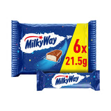 Milky Way Nougat & Milk Chocolate Snack Bars Multipack 6x21.5g
