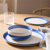 Habitat 12pc blue stoneware dinner set, UK version