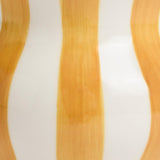 Habitat hand painted stripe vase mustard H25cm, UK version
