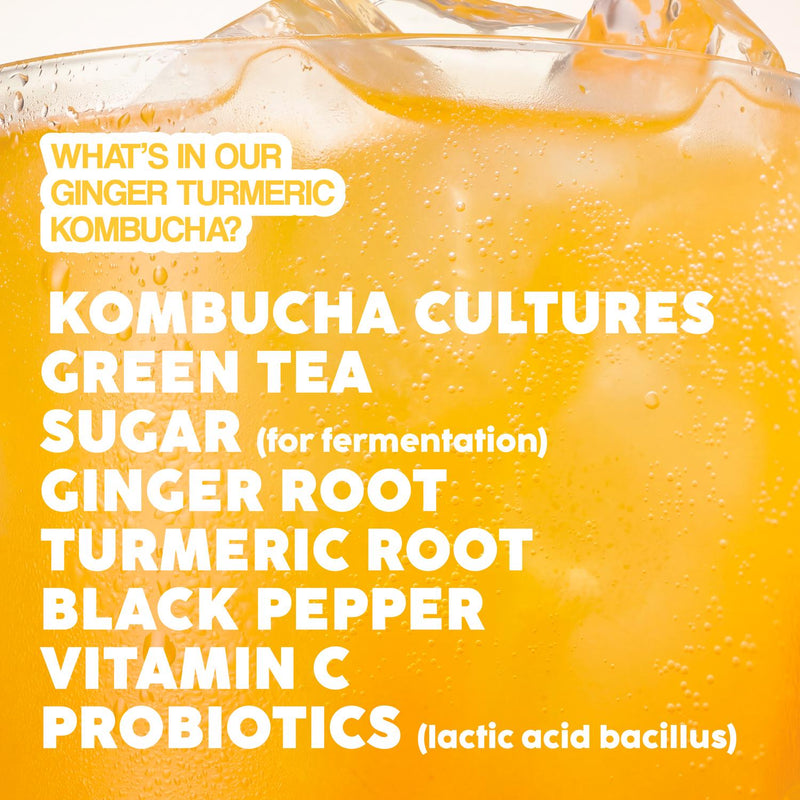 Fix8 Kombucha Ginger Turmeric Live Sparkling Soda 25cl
