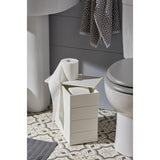 Sainsburys's Home tongue and groove toilet roll store white