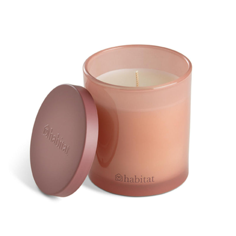 Habitat Small Candle with Lid - Patchouli & Amber - Red