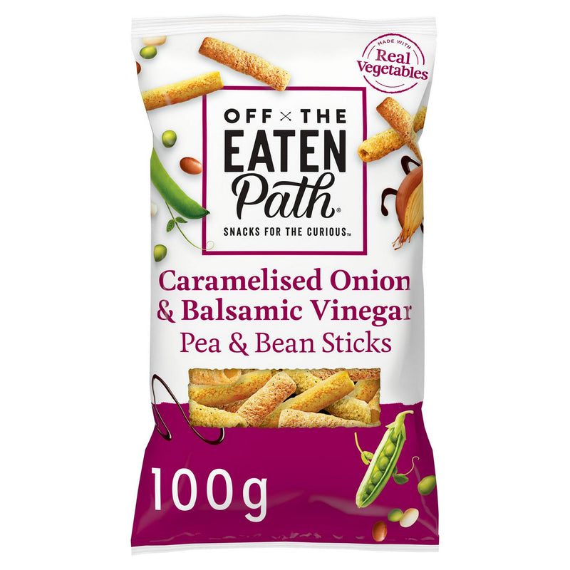 Caramelised Onion & Balsamic Vinegar Pea and Bean Snack Sticks 100g