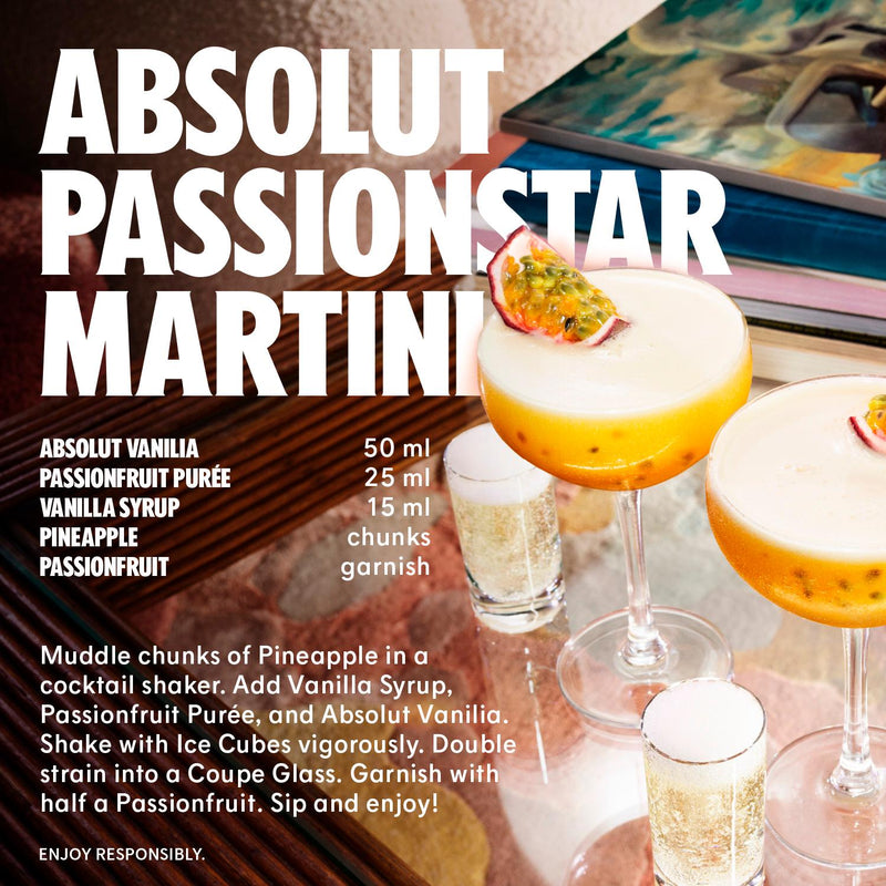 Absolut Vanilla flavoured vodka 70cl (British brand)