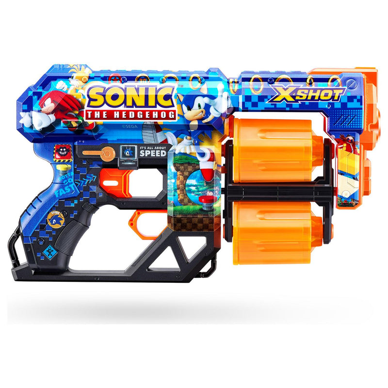 Zuru Xshot Sonic Dread Blaster with Sonic skin (British brand)