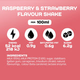 Arla Protein Strawberry & Raspberry flavoured milk 482ml - British product