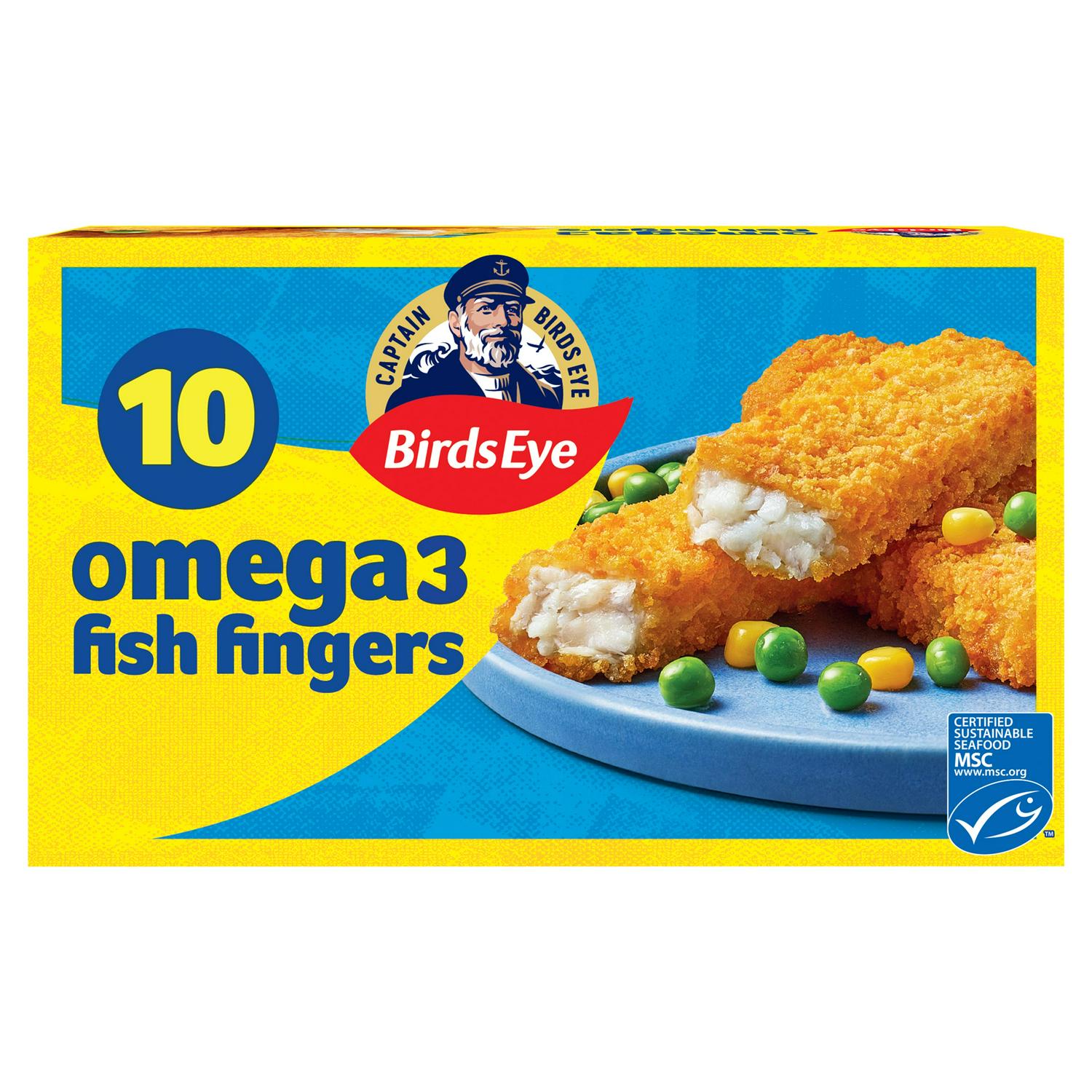 Birds Eye Omega 3 fish fingers 280g - British product