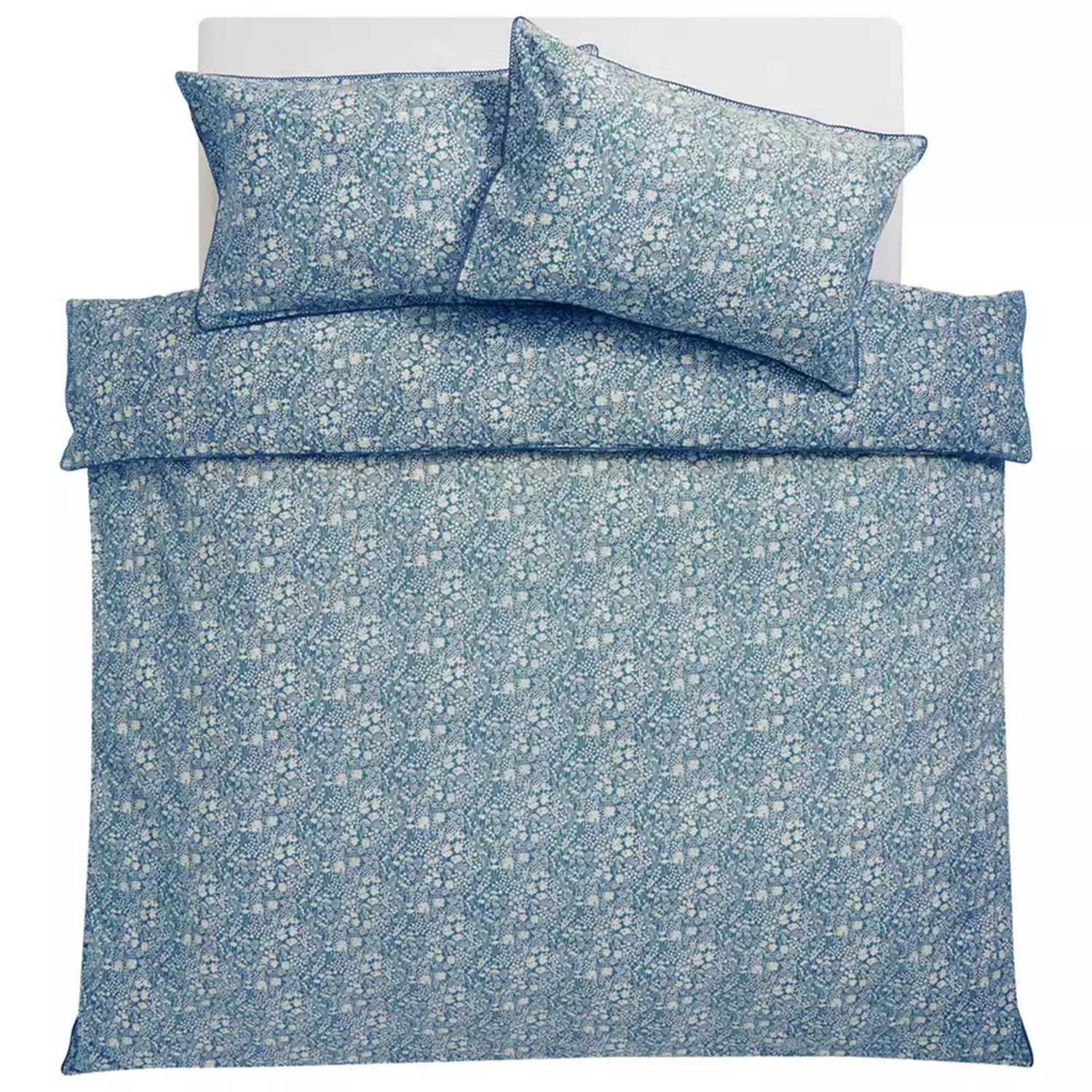 Sainsbury's Home Cotton Ditsy Floral Blue Single Duvet Cover (British brand)