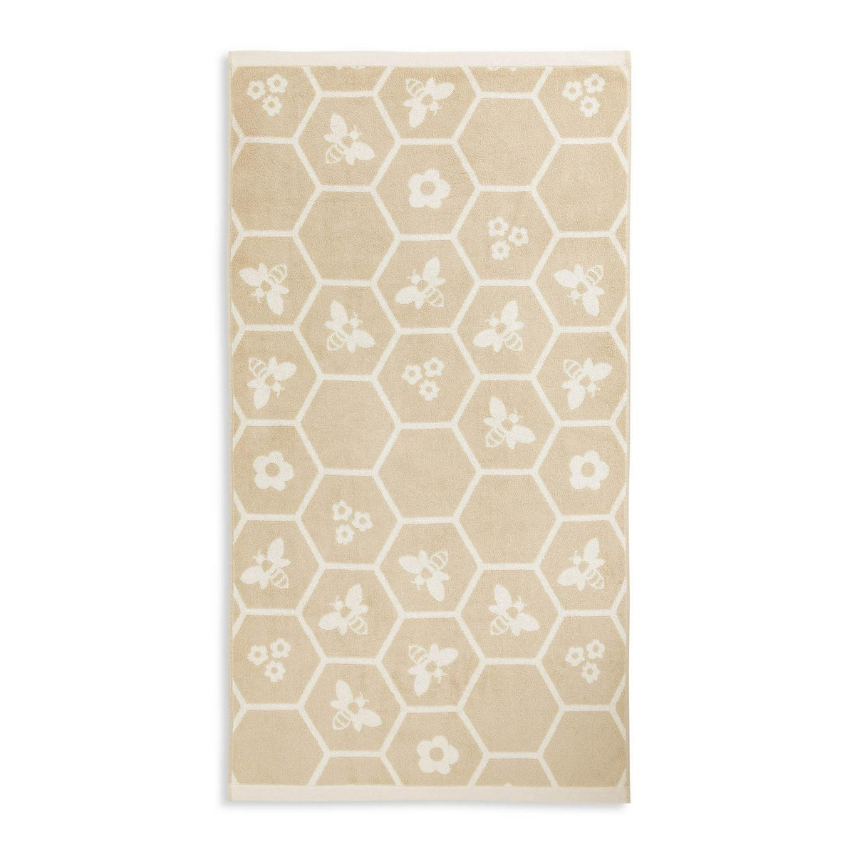 100% Cotton Floral Bee Towel Set with Face Cloths, Hand Towel, Bath Towel, and Bath Sheet