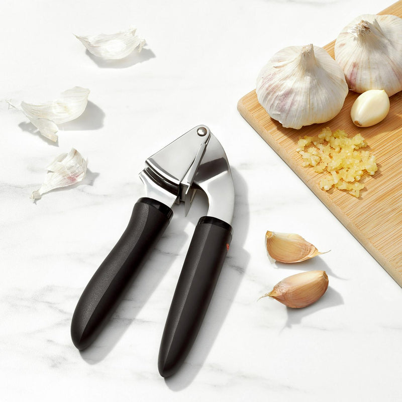 OXO SoftWorks Garlic Press kitchen tool, imported from the UK
