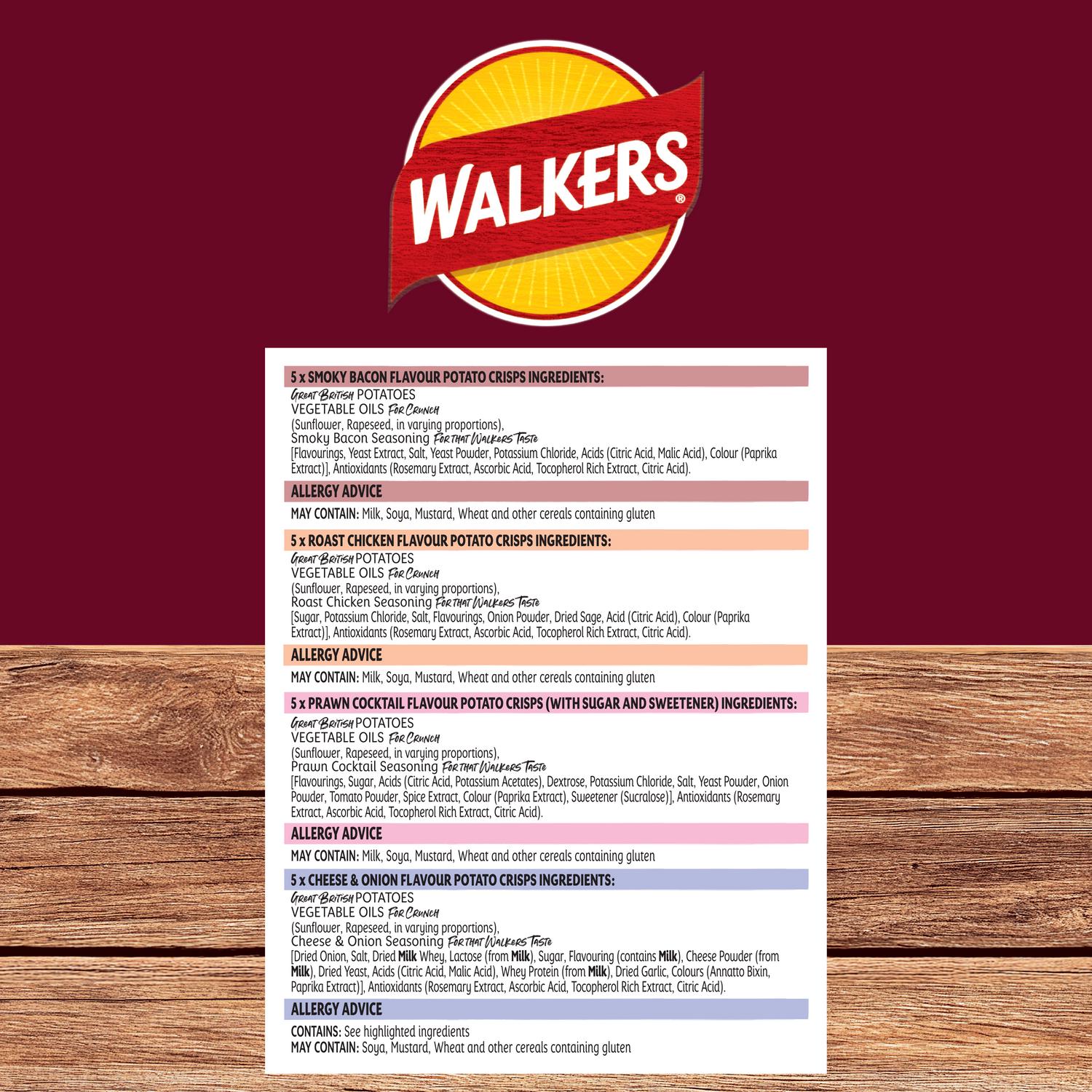 Walkers Meaty Variety Multipack 20 x 25g (British brand)