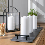 Habitat Large White Pillar Candle Pack of 4, UK version