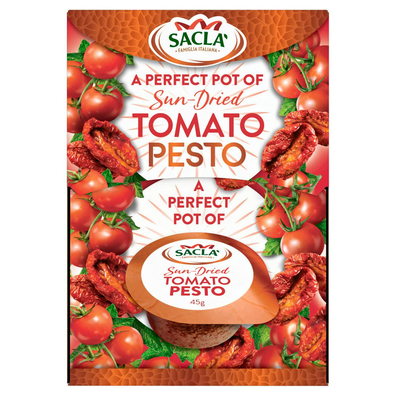 Sacla' Sun Dried Tomato Pesto 45g (British brand)